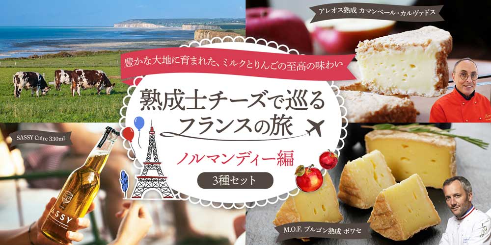 熟成士チーズで巡るフランスの旅 ノルマンディー編 3種セット