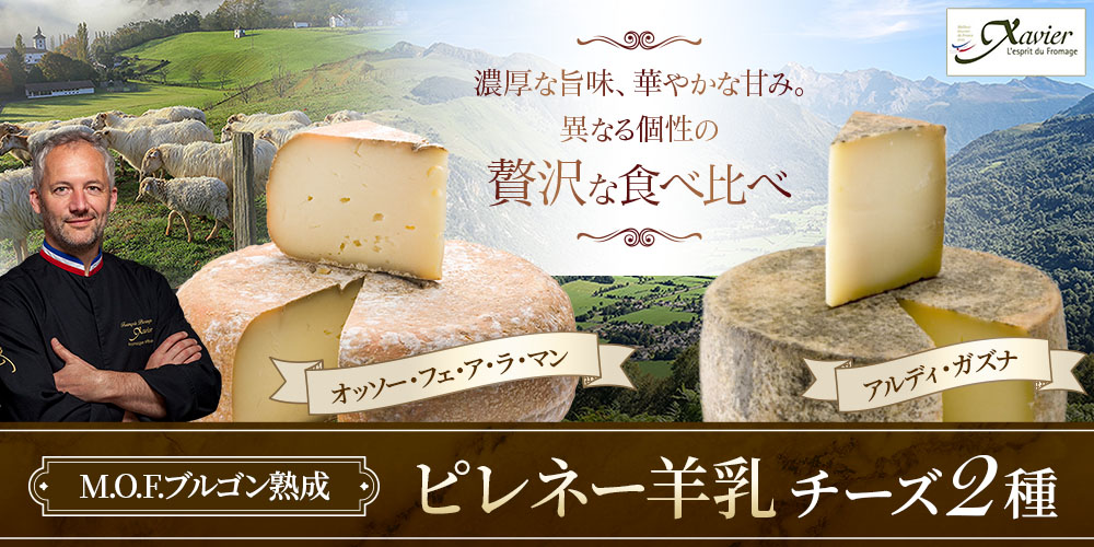 【MOF F ブルゴン熟成】ピレネー羊乳チーズ食べ比べ