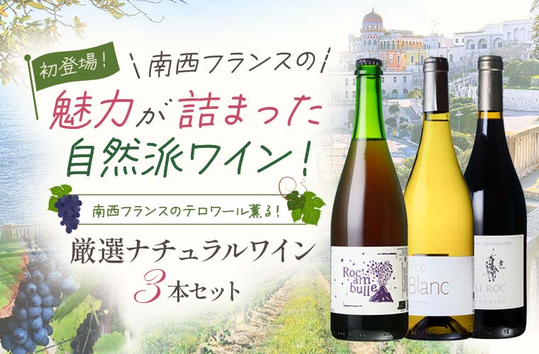 南西フランスのテロワール薫る 厳選ナチュラルワイン3本セット